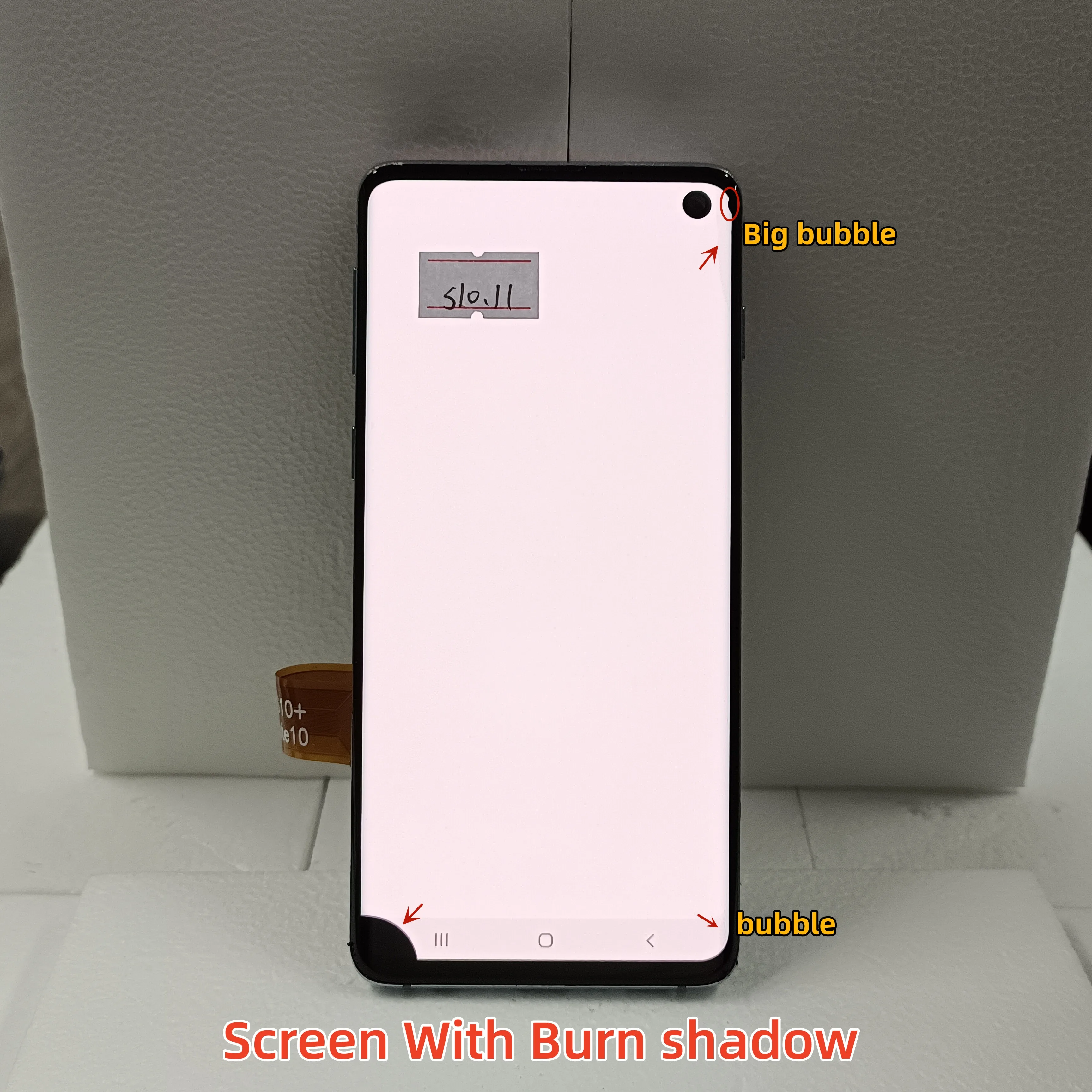 

6.1''AMOLED For S10 Lcd Screen For Samsung Galaxy S10 Lcd G973 G973f/ds G973u With Defects Glass Display Digitizer Assembly