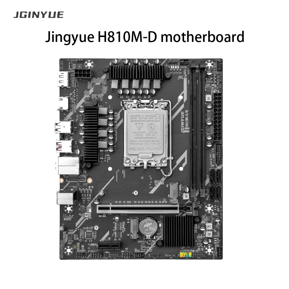 H810 Motherboard LGA 1851 Supports Intel Core Ultra 200 Series,DDR5 MAX64G,M.2 NVME, HDMI DP, ARGB, USB3.2 Desktop Mainboard