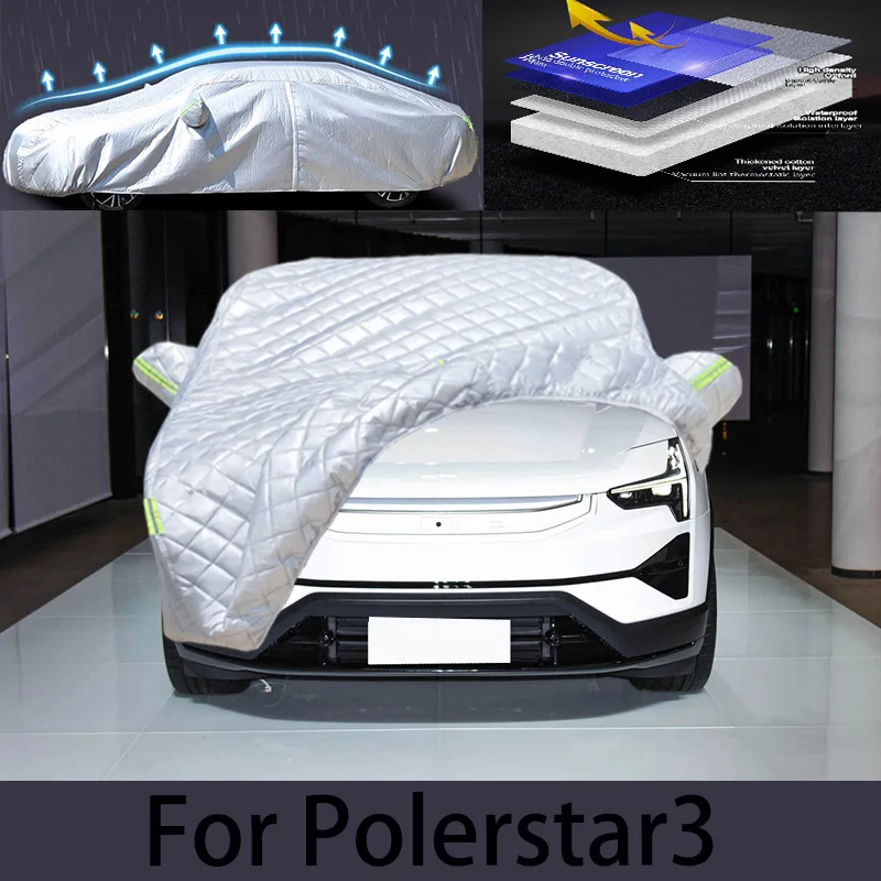 For Polerstar3 Car hail protection cover rain protection scratch protection paint peeling protection car clothing