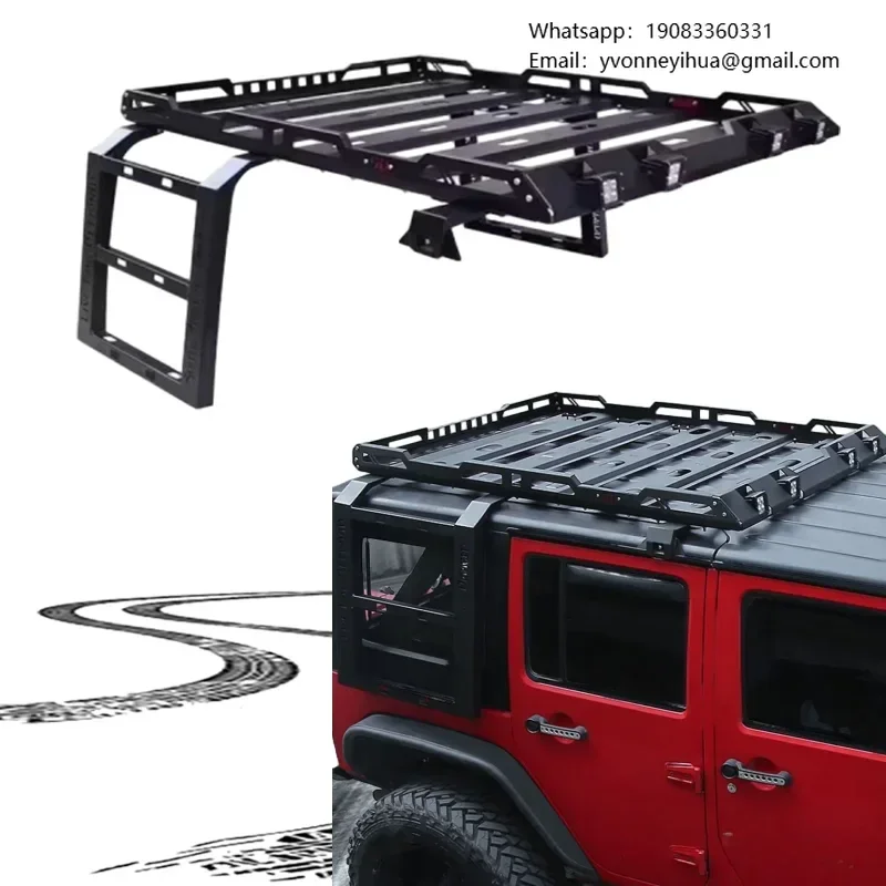 

Factory Customized Universal Offroad Suv Steel Iron Aluminum For Jeep Wrangler Jl Jku Basket Top Luggage Carrier Car Roof Racks