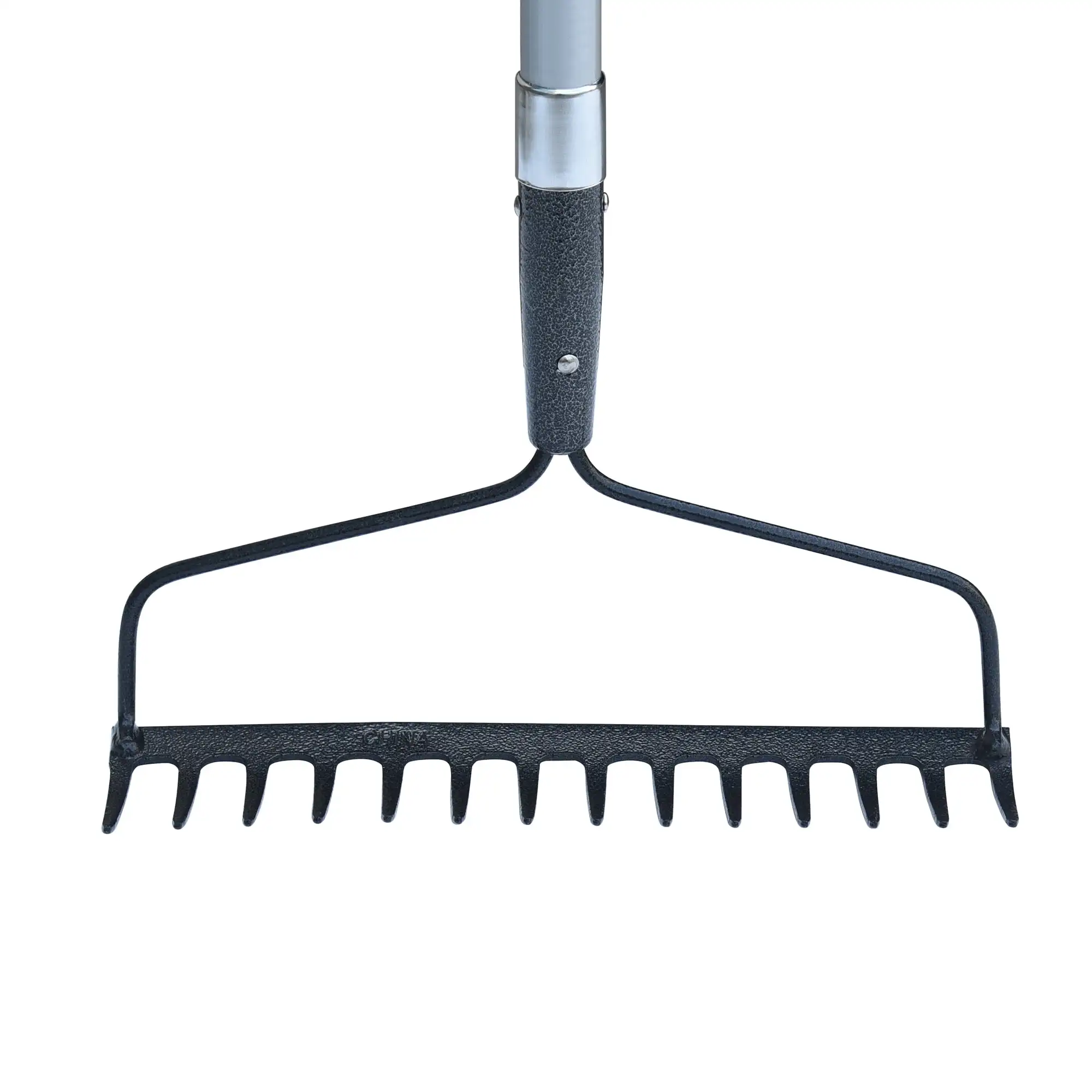 คราดโบว์ 14 ดีบุกด้ามยาวไฟเบอร์กลาสพร้อมด้ามจับแบบสบาย