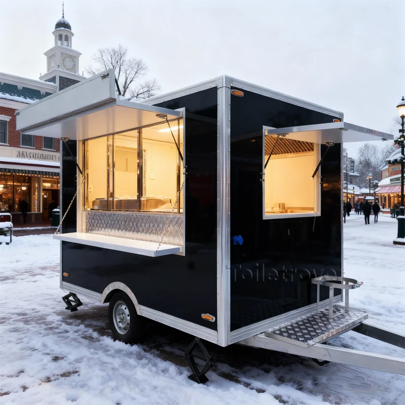 

Food Trucks for Sale in Florida Coffee Shop Small Hot Dog Trailer Mobile Coffee Truck with Kitchen Equipment Mobile Food Trailer