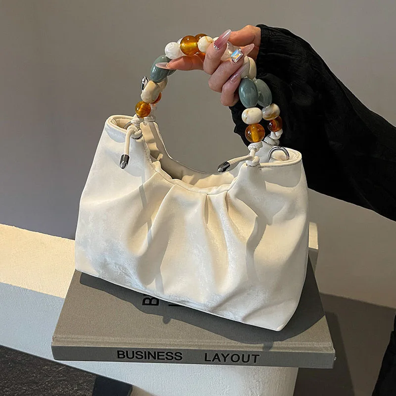 Women's bag 2024 new style trendy small square bag versatile commuter handbag messenger bag