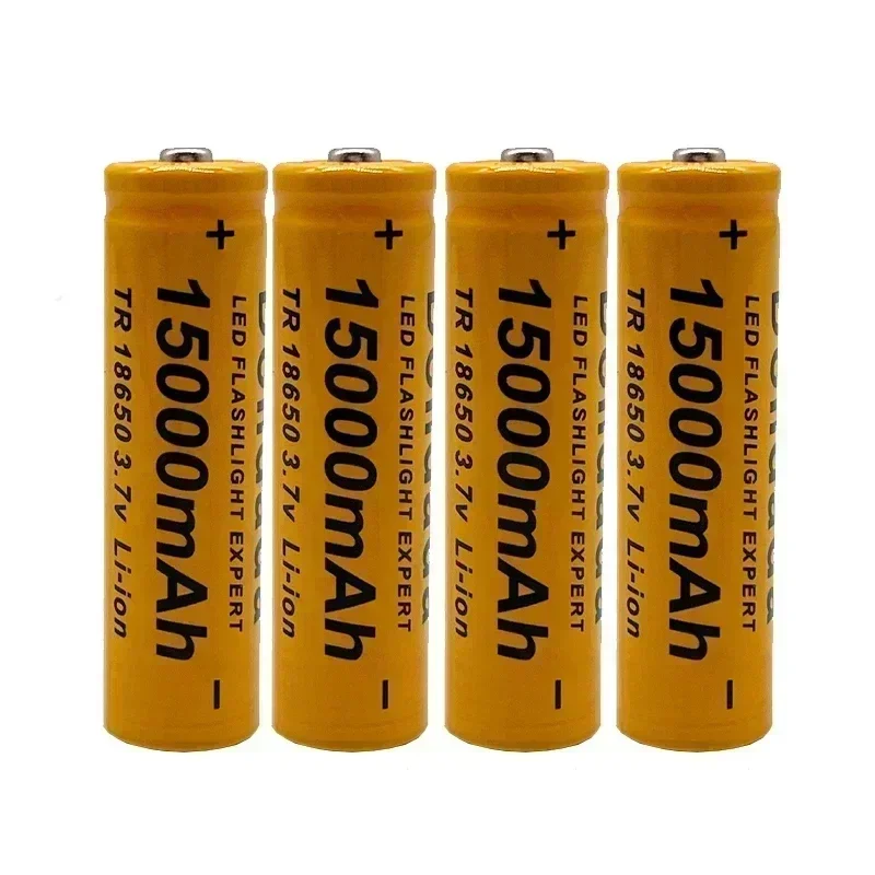 Dolidada-Lithium-ion Battery, 3.7V, 15000 mAh, 18650, recarregável, adequado para lanternas LED, produtos eletrônicos