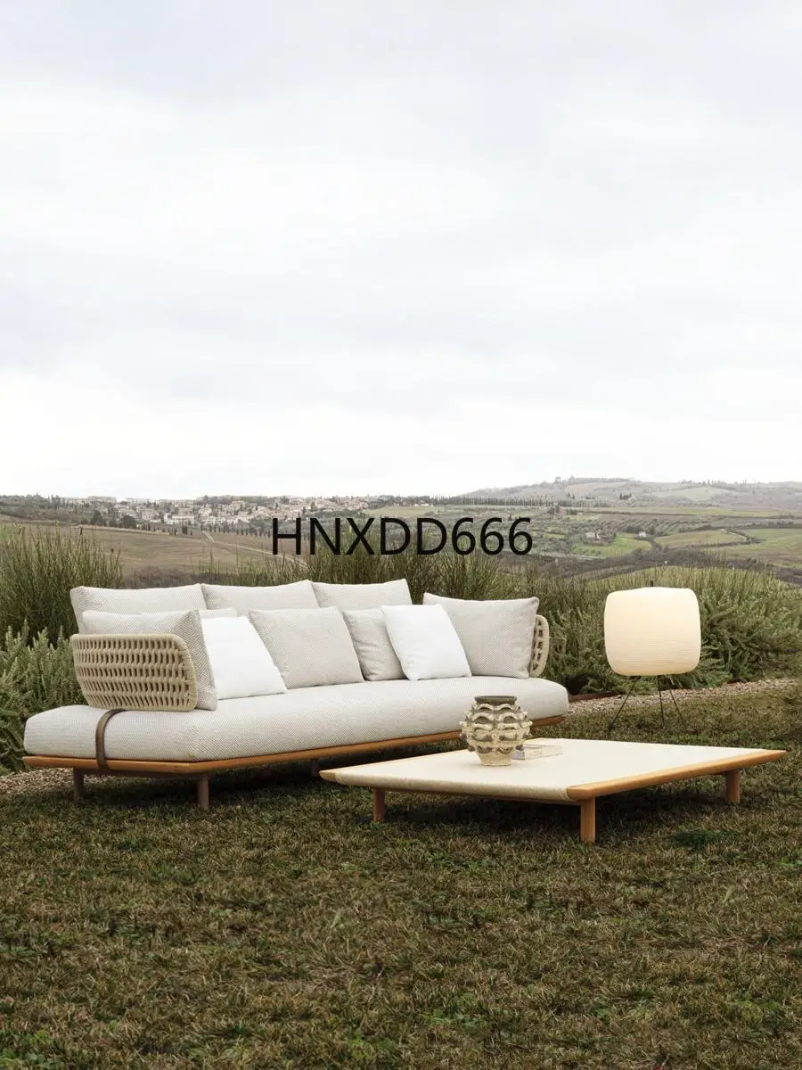 Combinação de móveis para proteção contra chuva e sol ao sofá ao ar livre