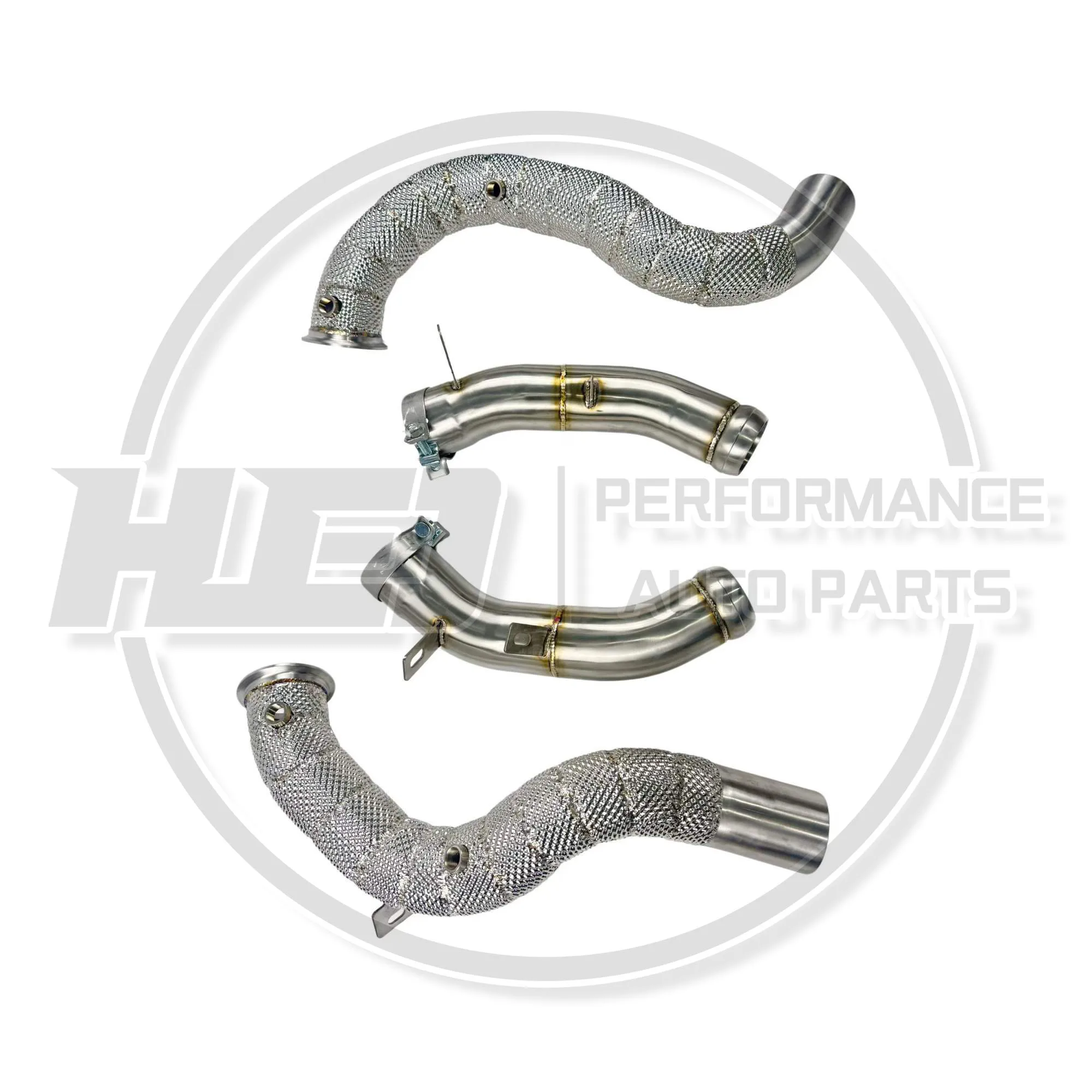 Factory direct sales hot selling exhaust for Mercedes Benz W213 E63 E63S AMG M177 4.0T Downpipe with insulated stainless steel