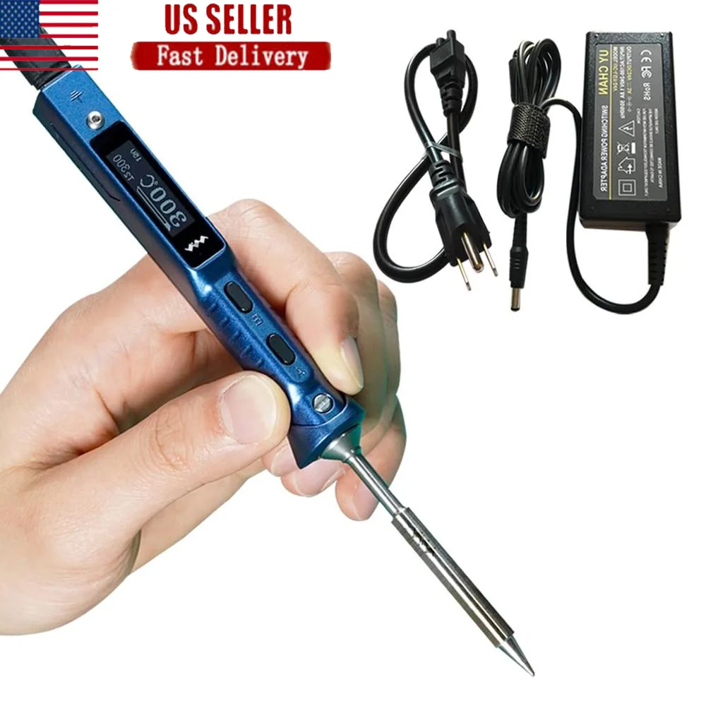 TS101 Portable Soldering Iron Station Kit Upgraded Digital Programmable Electric DC 65W PD Mini Portable Soldering Pen with OLED