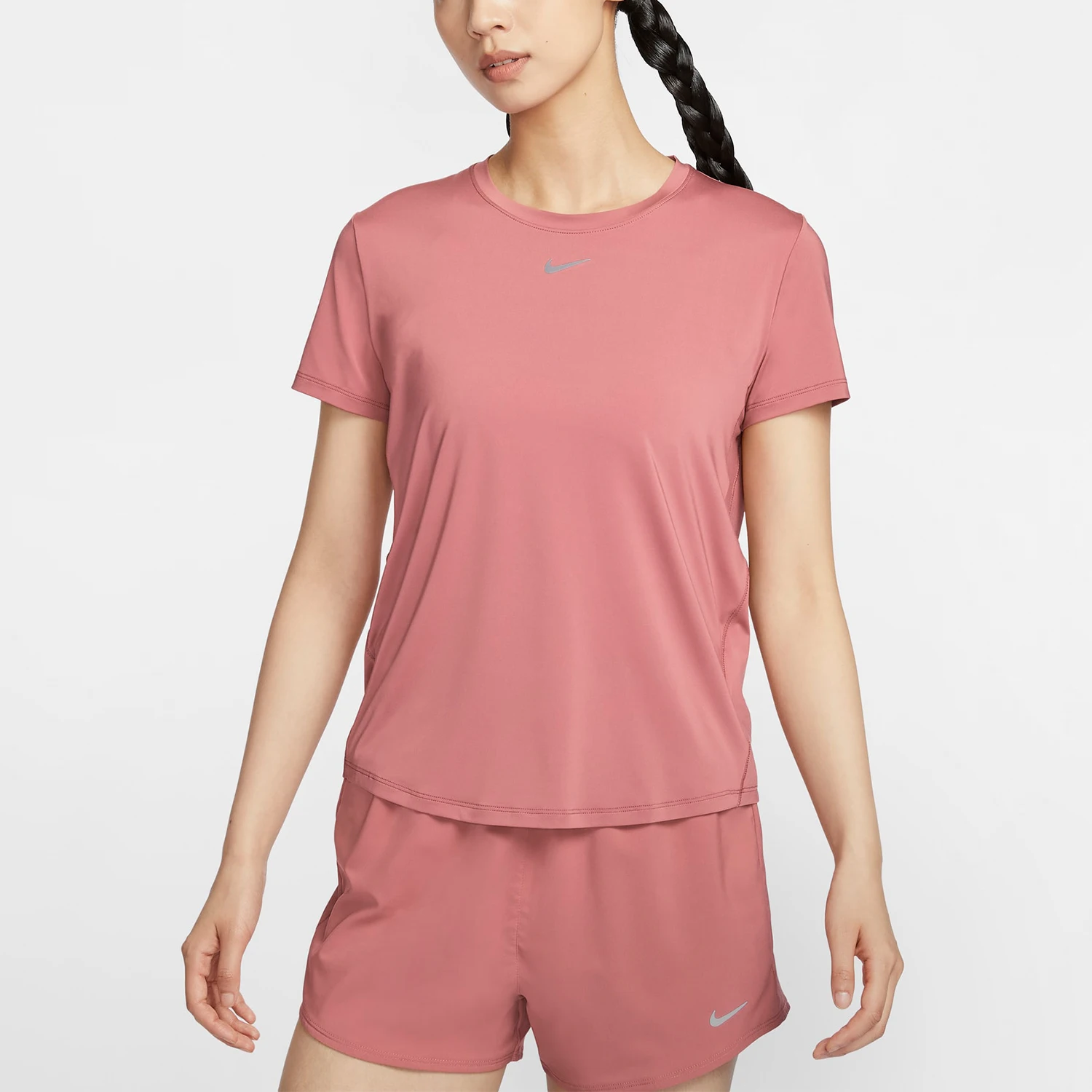 

Nike Official Authentic New Women's Round Neck Breathable Fitness Training Short Sleeve FN2799-634