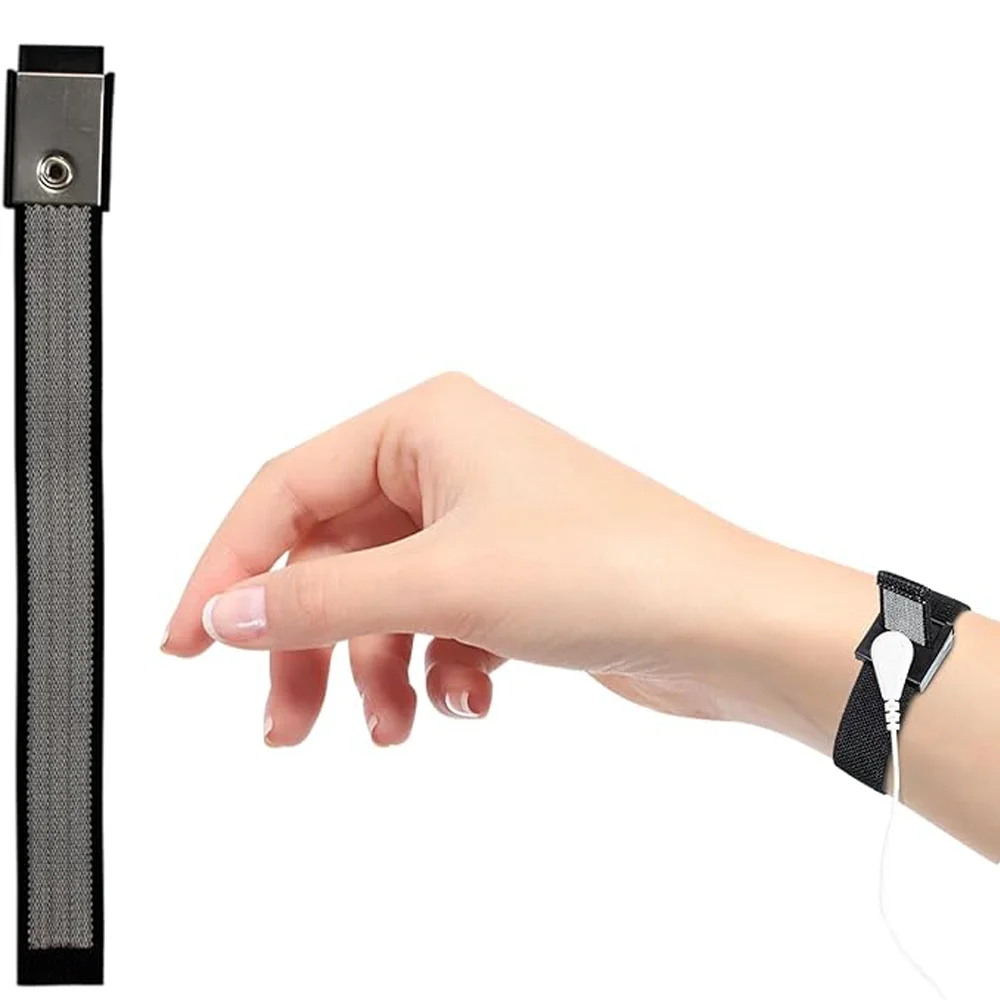 Grounding Bracelet ESD Wrist Strap Adjustable Wristband Anti Static Wrist Strap for Sleep Energy Pain Relief and Inflammation