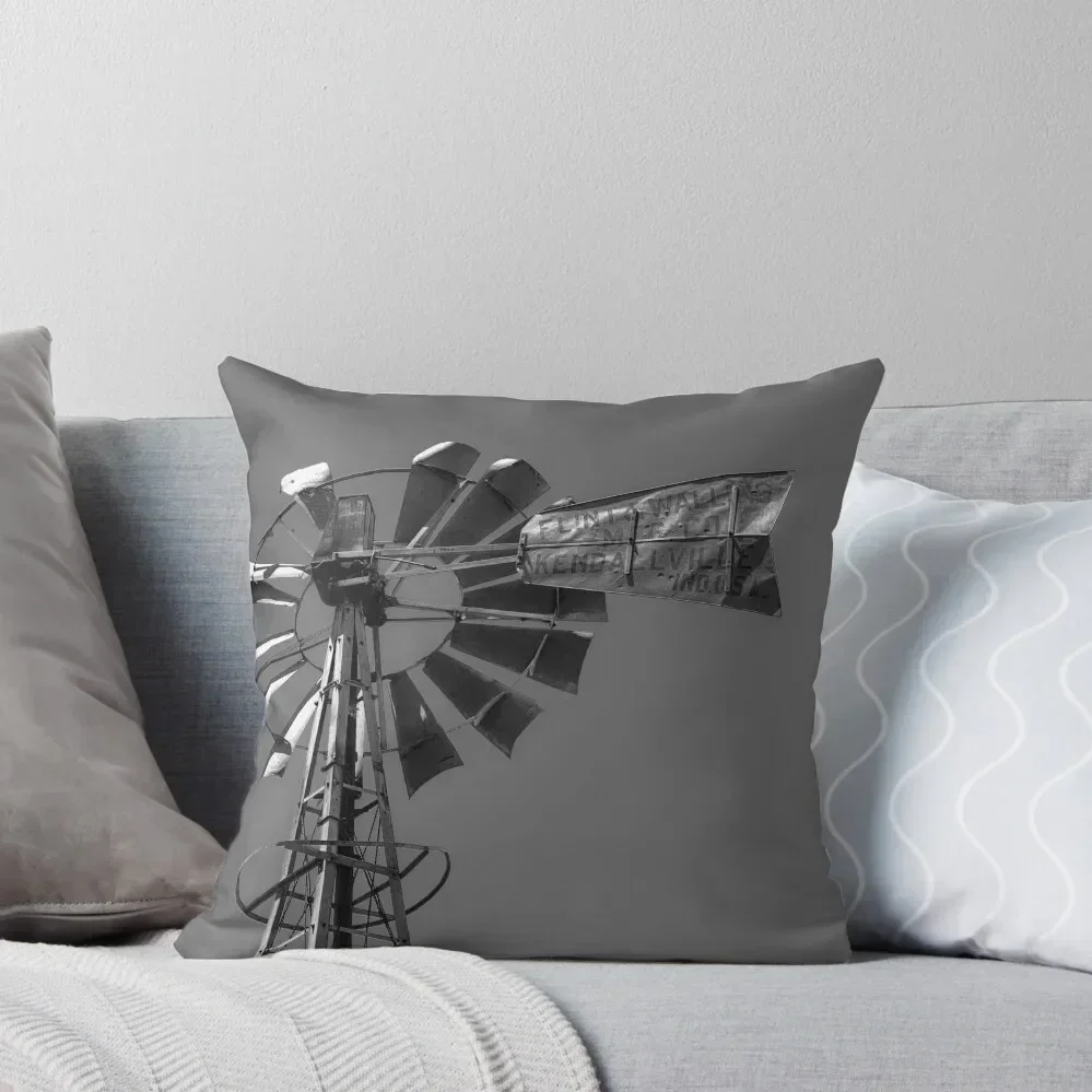 

Old windmill in black and white Throw Pillow bed pillows Luxury Cushion Cover Ornamental Pillow Luxury Pillow Cover