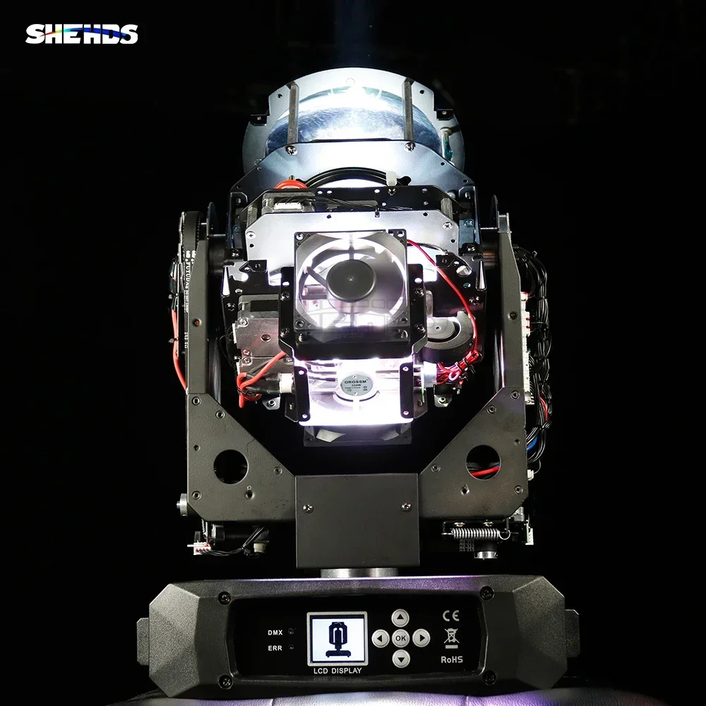 SHEHDS-Projecteur à Tête Mobile, Éclairage à Faisceau Coloré pour DJ Chang, Projecteur Interdit de Mariage, 350W, 17R