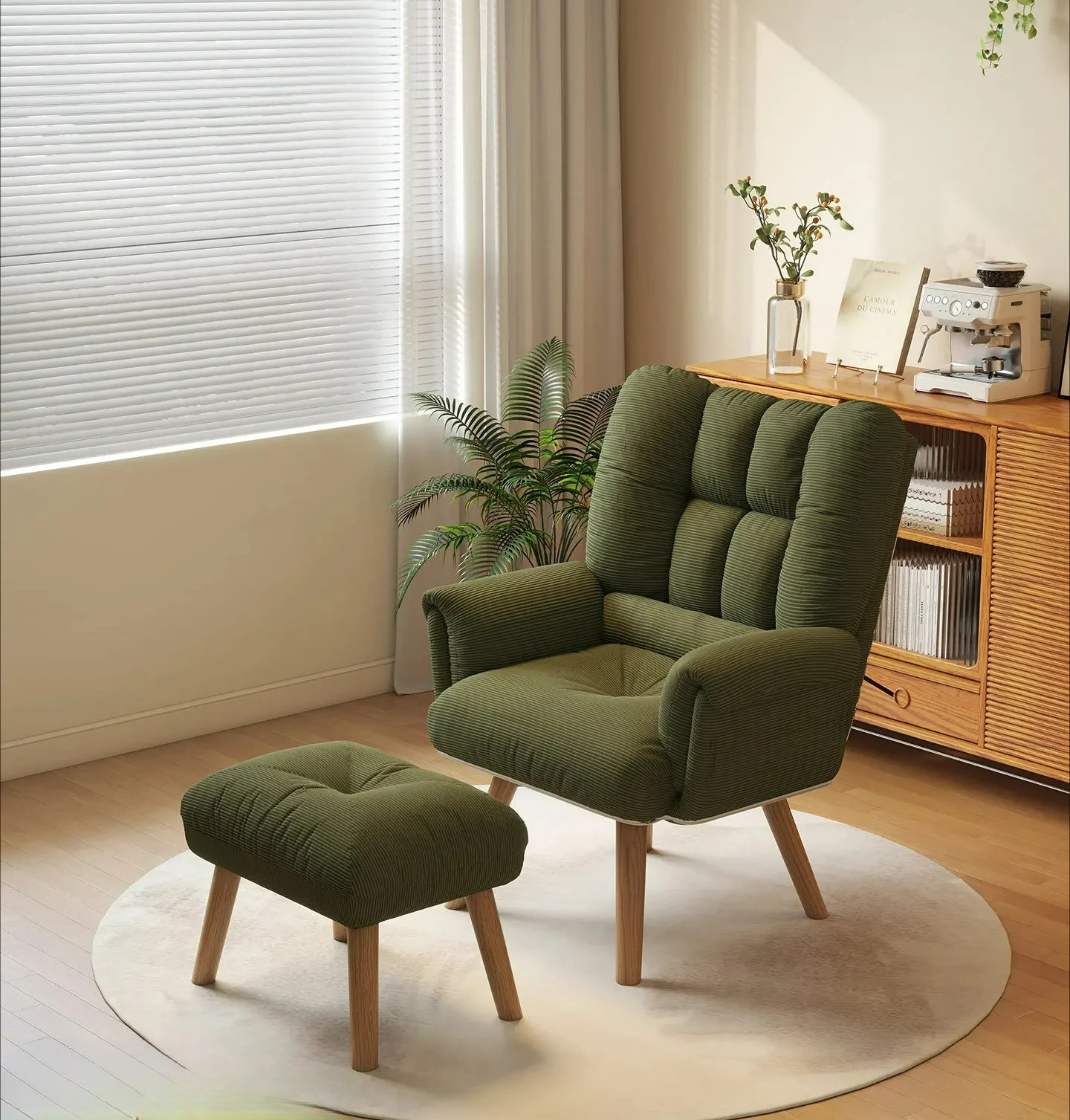 Lazy sofa sleepable reclining sofa sofa living room balcony single break reclining chair sedentary and comfortable