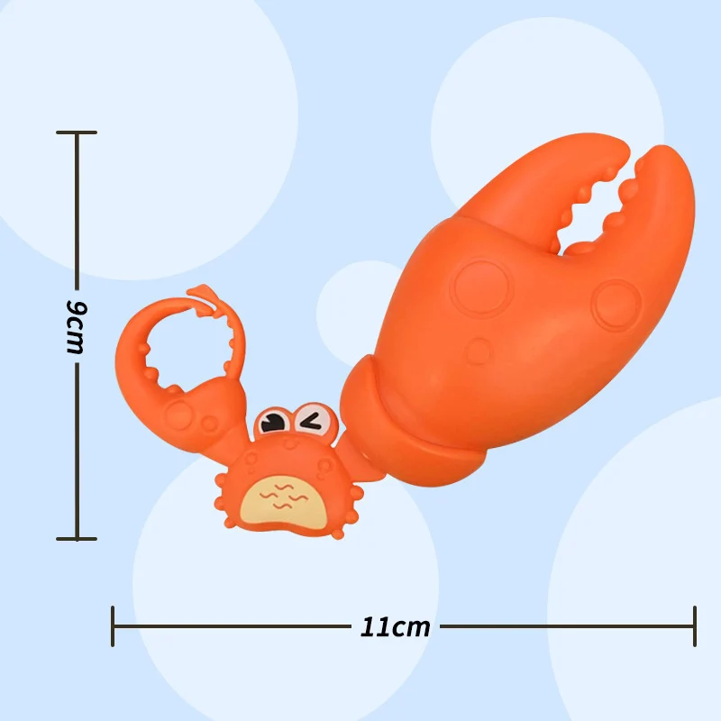 Trekkoord Krab Klauw Bijt De Hand Speelgoed Creatieve Cartoon Fun Pull String Krab Dier Grappig Stress Relief Speelgoed