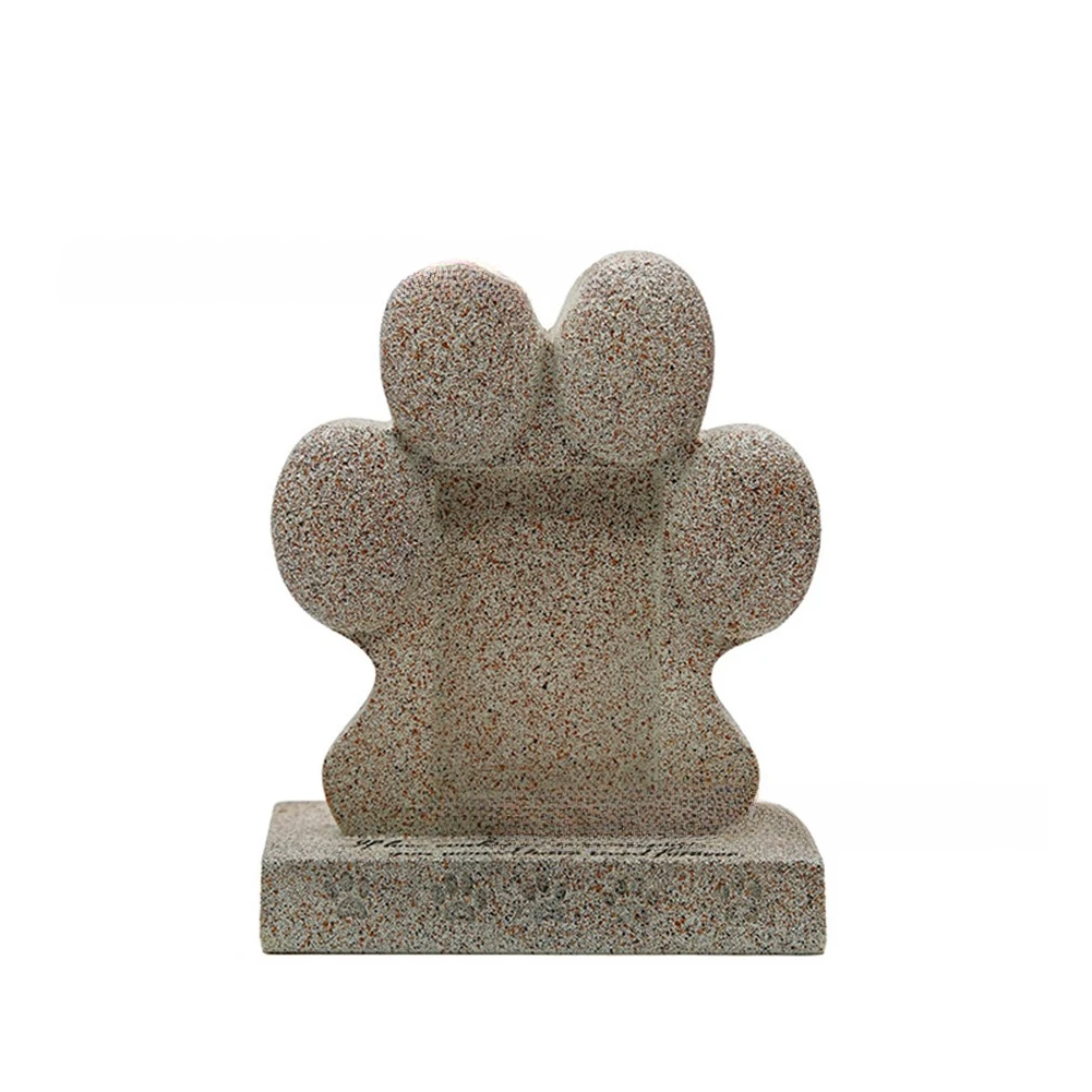 Personalized Tombstone Dog Memorial Stone Compassionate Gesture Reflective Spot Memorial Stone With Photo Slot