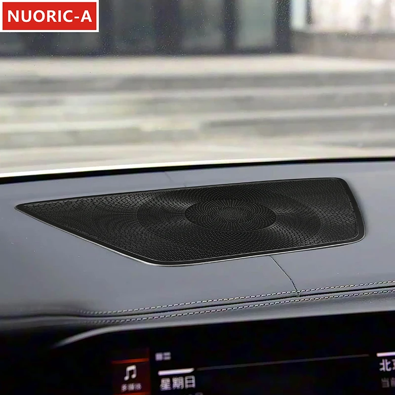 

Накладка на панель динамиков центральной консоли автомобиля из нержавеющей стали для BMW X5 X6 X7 G05 G06 G07 2019-22, аксессуары для интерьера