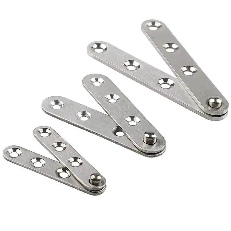 Brand New 10PCS Stainless Steel Door Pivot Hinges 360 Degree Rotary Invisible Hidden Insert Door Hinges Install Up and Down