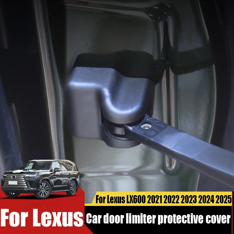 

For Lexus LX600 2021 2022 2023 2024 2025 ABS car door limiter protective cover modification car interior accessories waterproof