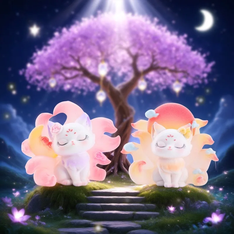 Neue Tushan Smart Fox Beflockung Flut Spielen Blind Box Cartoon Kreative China-Chic Harz Dekoration Desktop Dekoration Geburtstag Geschenk