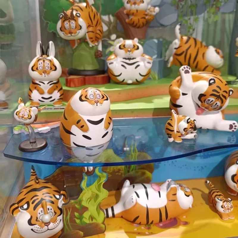 Blind Box Panghu Changeable Panghu Series 2.0 Fat Tiger Mystery Box Cute Doll Ornament Collection Surprise Toy Birthday Gift