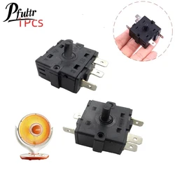 3/5 Pin 2/4 Position Rotary Switch Selector AC 250V 16A Radiator For Household Electric Room Heater Switch Accessories