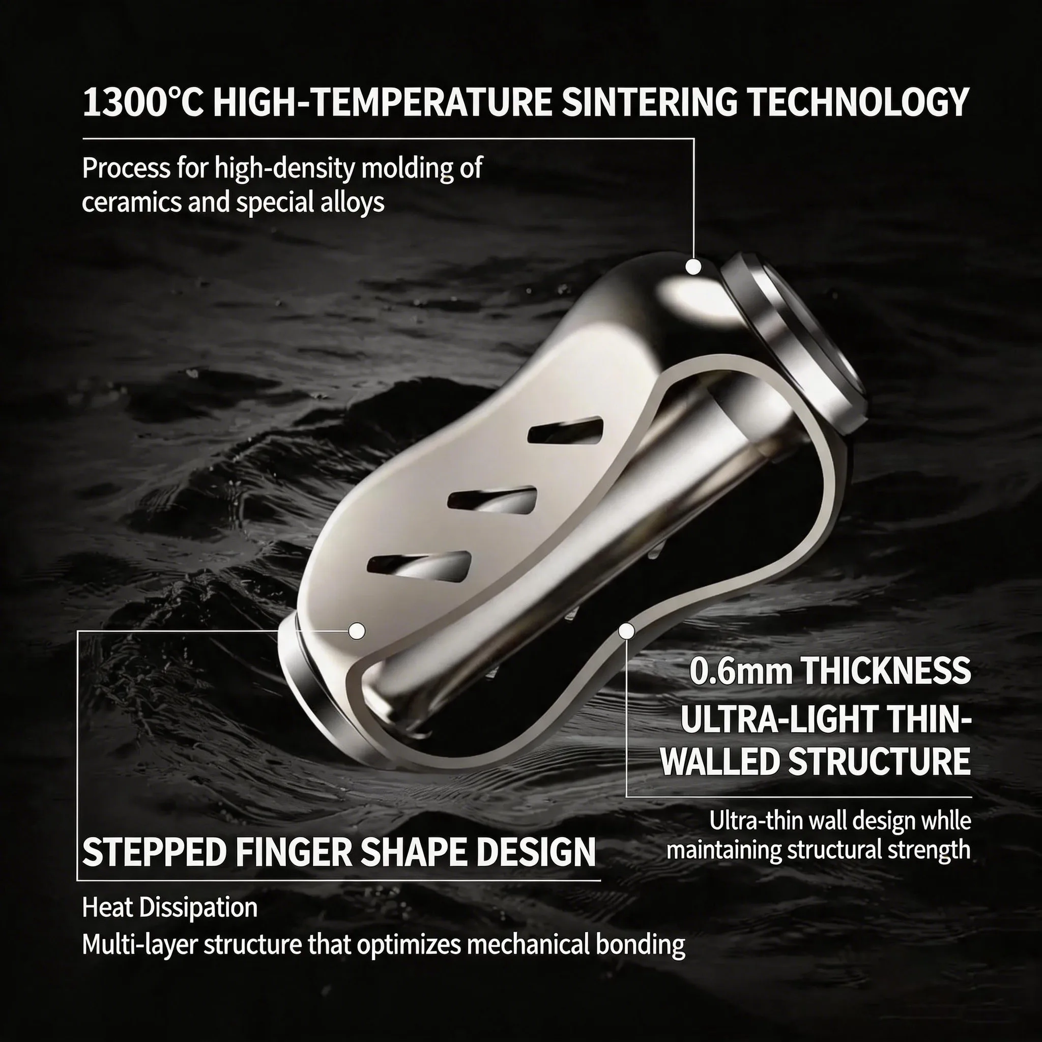 Gomexus Spinnrolle mit Titanlegierungsgriff, Eging-Angelrolle, 92mm Rollengriff für Shimano Stella Stradic Doppelgriff – Detail 9