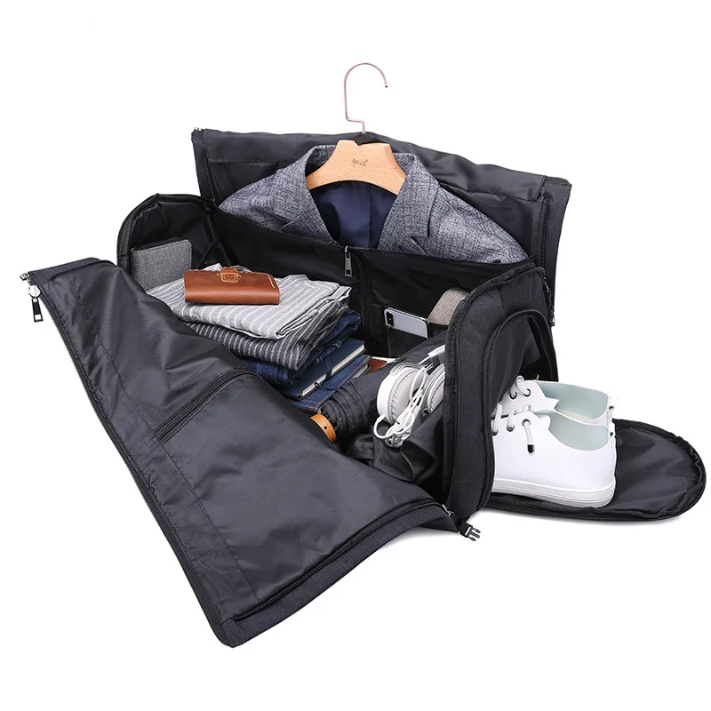 

Men Travel Suit Bag Duffle Trip Waterproof Business Handbag Luggage Bag Large Multifunction Portable Travel Storage Shoulder Bag