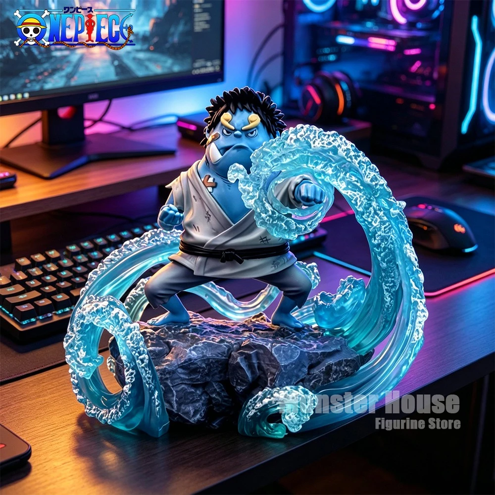 Figura de Anime One Piece de 14.5cm/5.71in, Figura de Acción de Jinbe en su Infancia, Estatua de PVC, Adorno de Escritorio, Modelo Coleccionable, Juguetes, Regalos