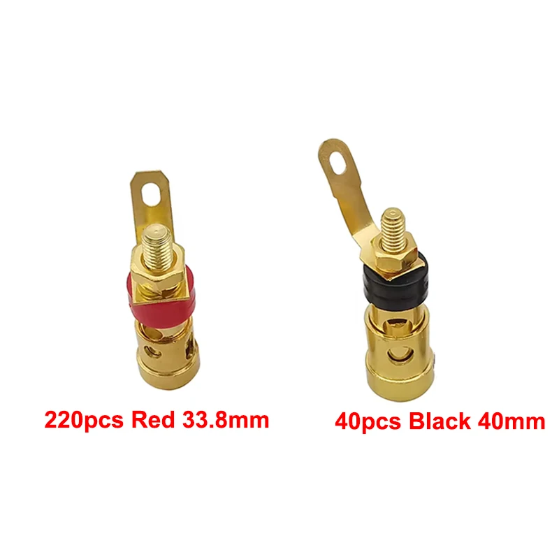 220pcs 33.8mm + 40Pcs 40mm  Spring Push Type Terminals
