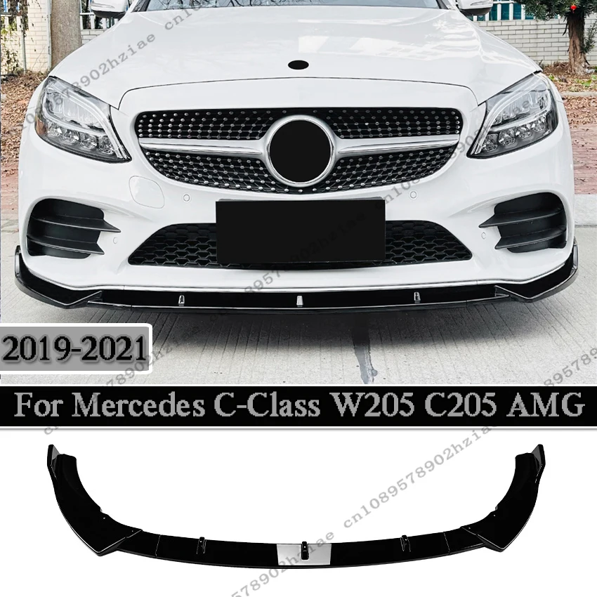 

Front Lip Chin Spoiler For Mercedes C-Class W205 C205 S205 C160 C200 C180 C300 C400 C450 AMG 2019-2021 ABS Tuning Accessories