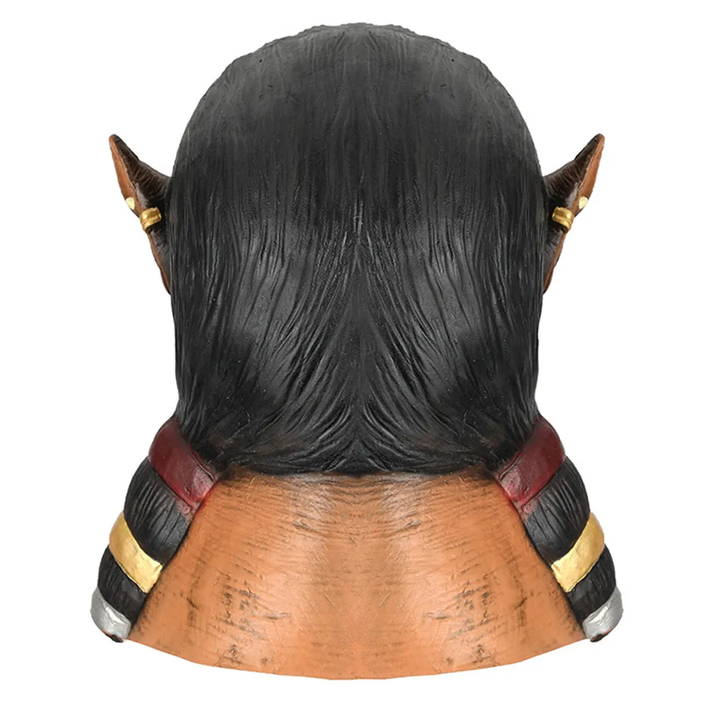 Halloween-Maske aus Latex mit Kopfhörer für Cosplay, Ball, Party und Aufführung – Detail 2