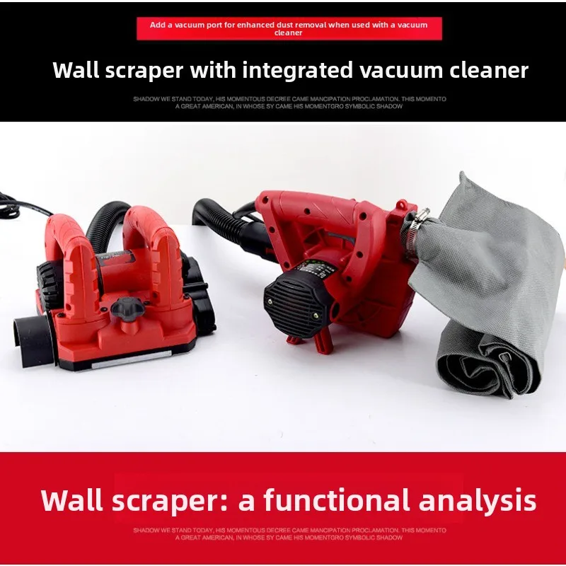 Wall Planer Wall Shovel Machine No Dead Angle Dust-free Wall Shovel Artifact Coarse Planer Concrete Renovation Putty Shovel