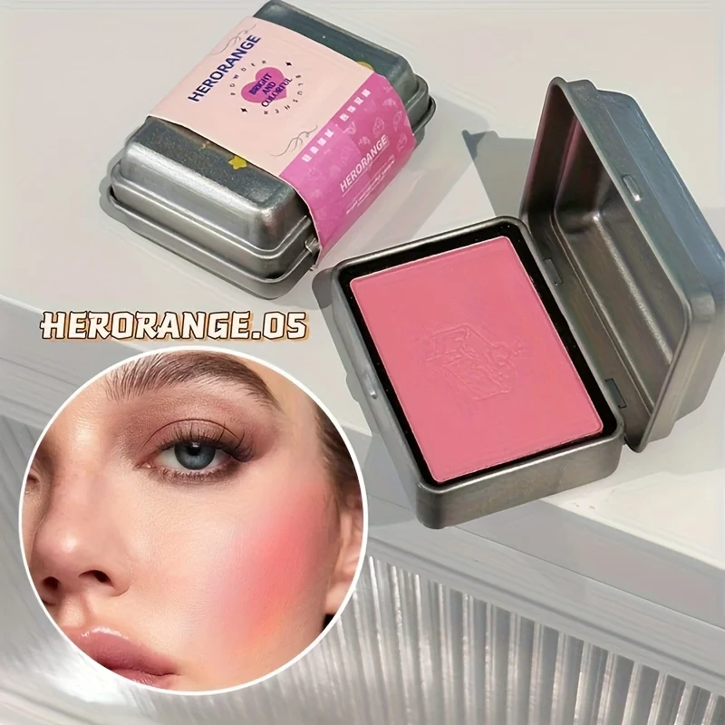 Herorange 6 Farben Eisenbox Rouge-Palette Matt und Fein Schimmernd Niedrige Farbsättigung Wasserfest Langanhaltend Einfach Aufzutragen – Detail 8