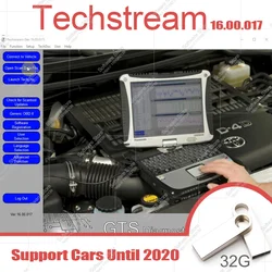 Techstream V16.00.017 MINI VCI Car diagnostic software V16.20.023 Unlimited Use 32G USB Reprogrammed for Toyota/Lexus/Scion ECMs