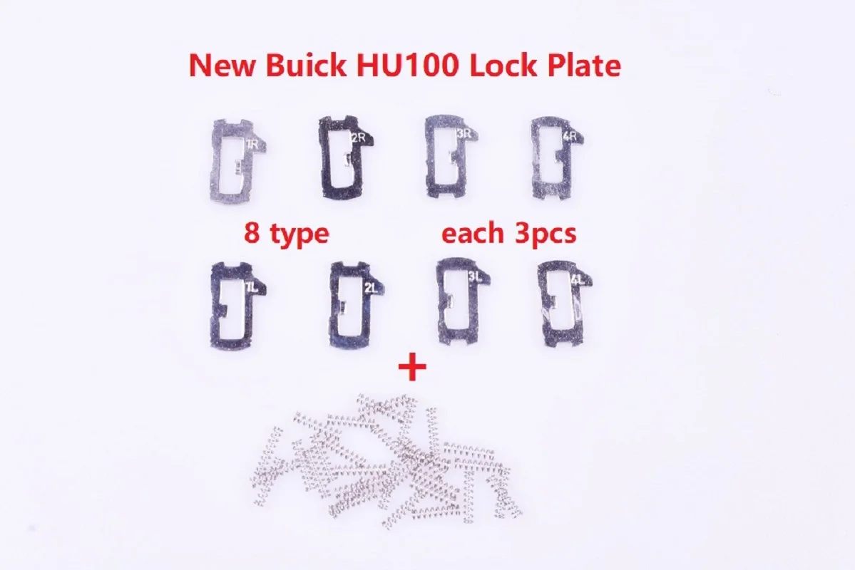 24pcs HU100 Car Lock Reed Locking Plate For Chevrolet Cruze Buick Regal GL8 Auto Lock Reed Repair Tool