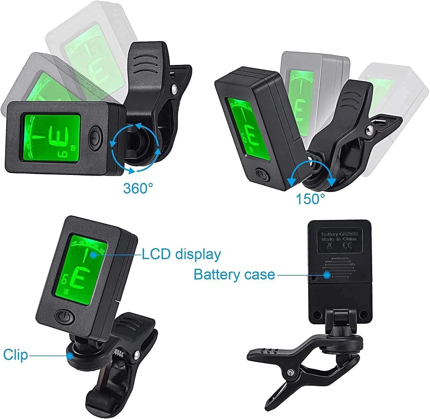 Automatic Capo Stand Guitar Tuner for Guitar Violin Bass Ukulele