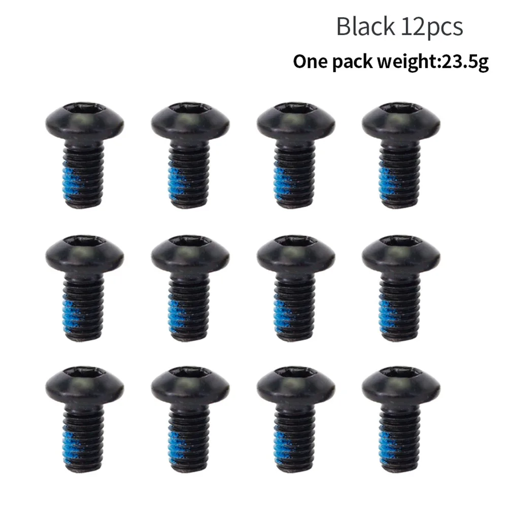 

Metal Bolts Part Screws Spare 12pcs Aluminum Alloy Bicycle Component Cycling Fastener Fixing M5*10 High Quality