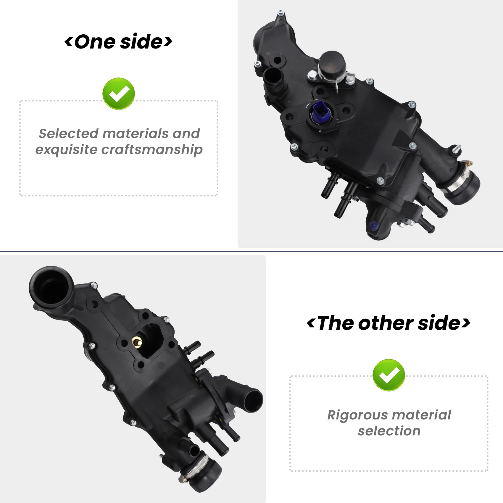 

Classic-9641338380 Engine Thermostat Housing With Sensor For 206 Sedan 1336.T0 1336T0