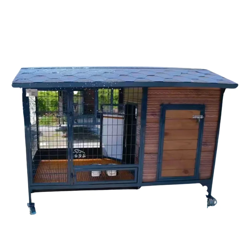 

Durable Recycled Material Outdoor Pet House Eco Safe Dog Kennel for Patio Garden Use