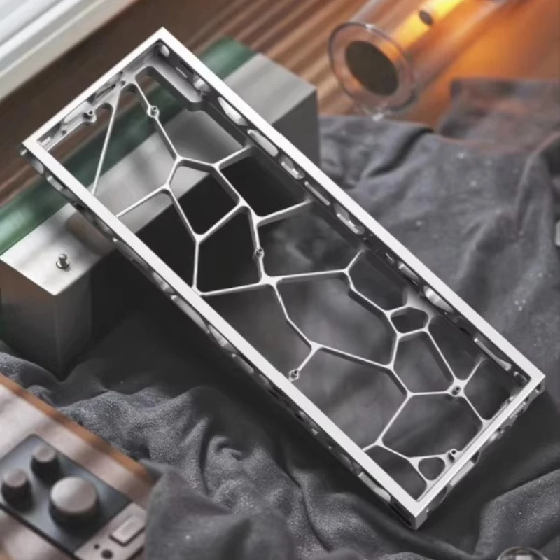 

H60 Полый чехол для клавиатуры с ЧПУ из алюминиевого сплава для MAD60 Wooting60 Клавиатура с магнитной осью Пользовательский чехол ПК Геймер Подарки