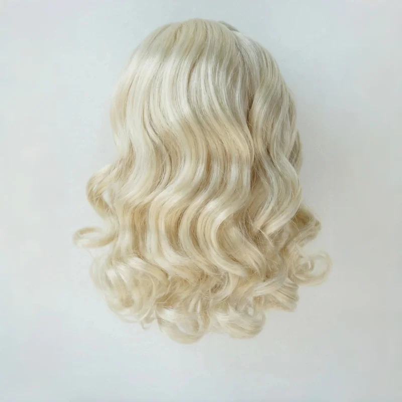 

JD433 Длинные волнистые завитки, умный парик куклы пони, синтетический мохеровый парик из волос BJD для косплея и предметов коллекционирования, варианты 6-10 дюймов