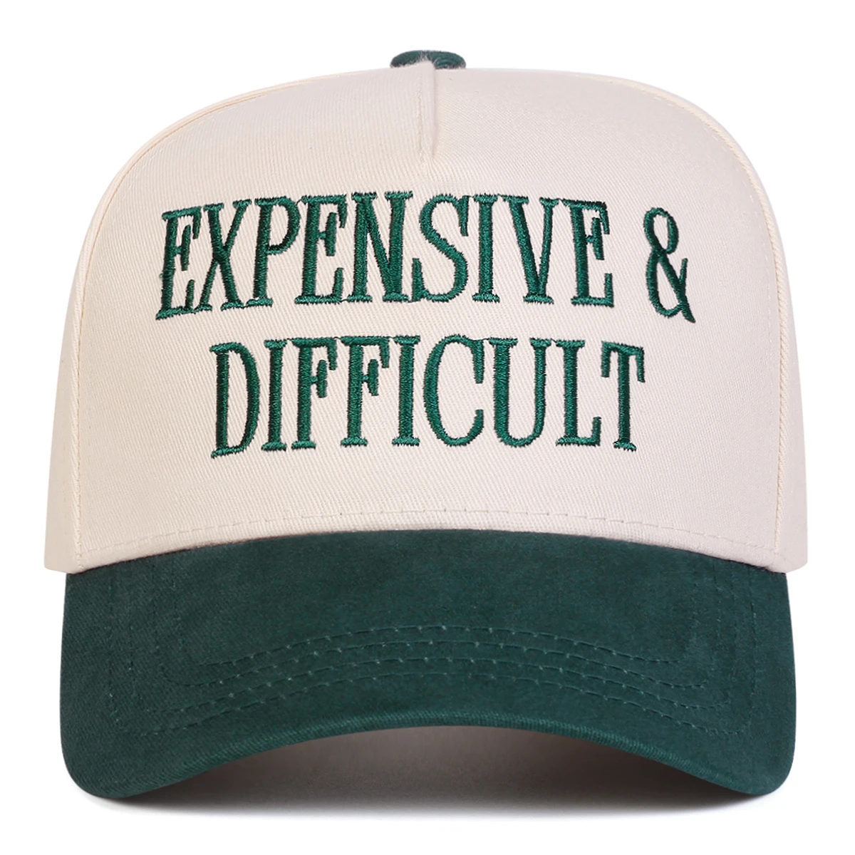 Unisex EXPENSIVE DIFFICULT Baseballkappen mit Buchstabenstickerei, Frühling und Herbst, für den Außenbereich, verstellbare Freizeithüte, Sonnenschutzhut, Sportkappe – Detail 6