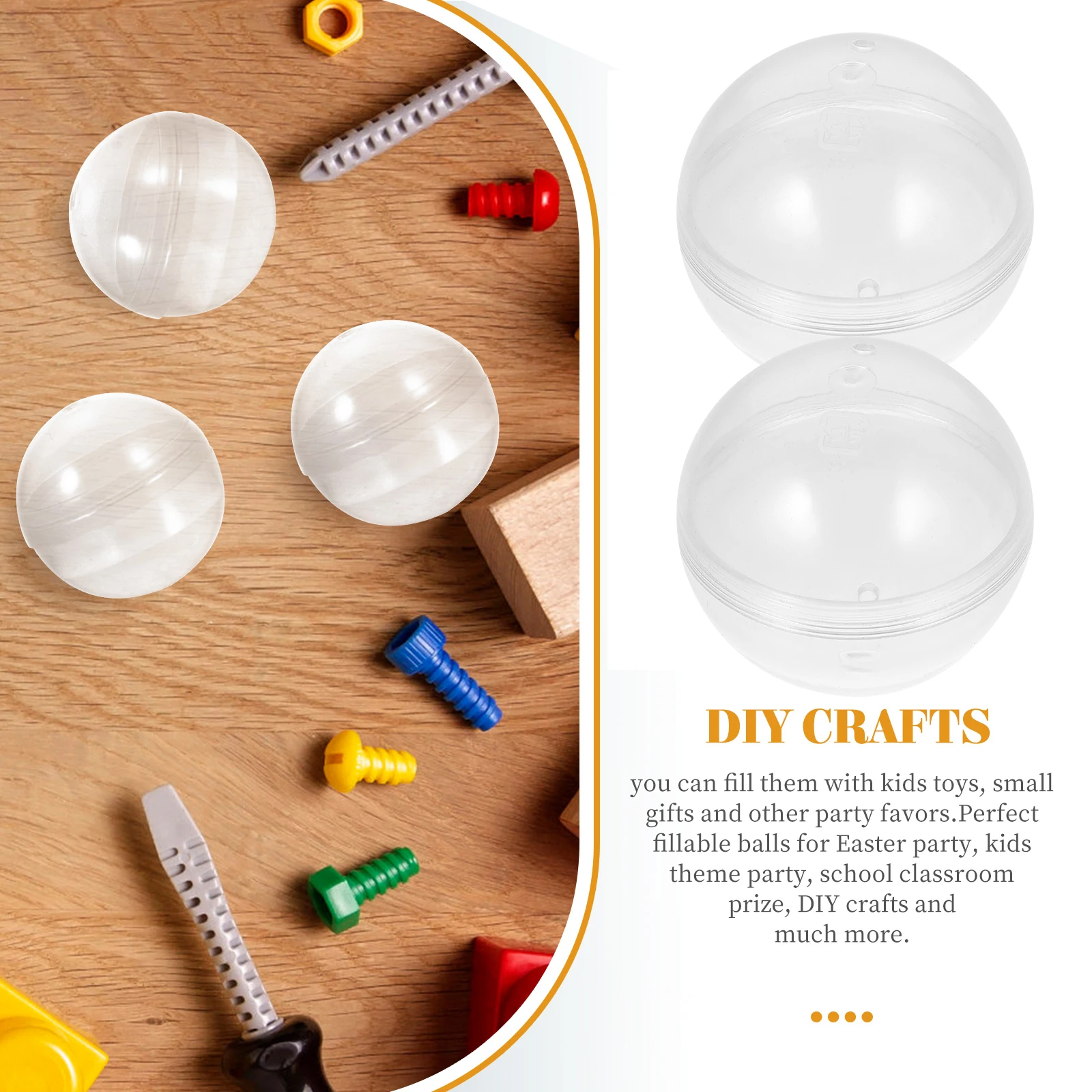

Vending Machine Shell Round Toy Container Empty Clear-colored Fillable