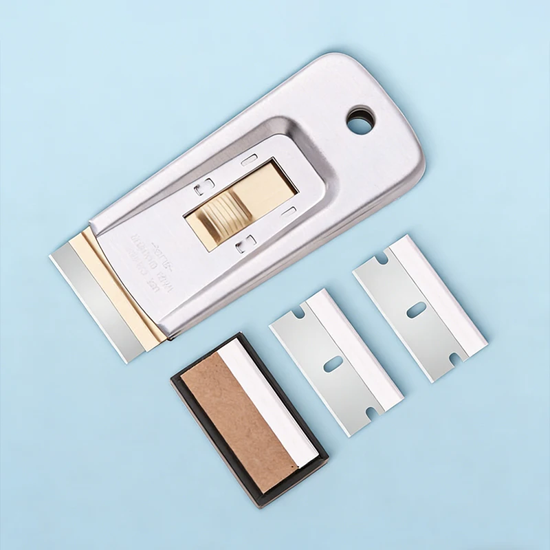 

Скребок для удаления резины и краски, телескопический, портативный, из нержавеющей стали, для очистки окон, стекла, пола, стен