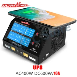 Ultra Power UP8 600W UP8+ zbalansowana ładowarka 1-6S bateria 300W 16A AC wejście DC bezprzewodowe ładowanie telefonu