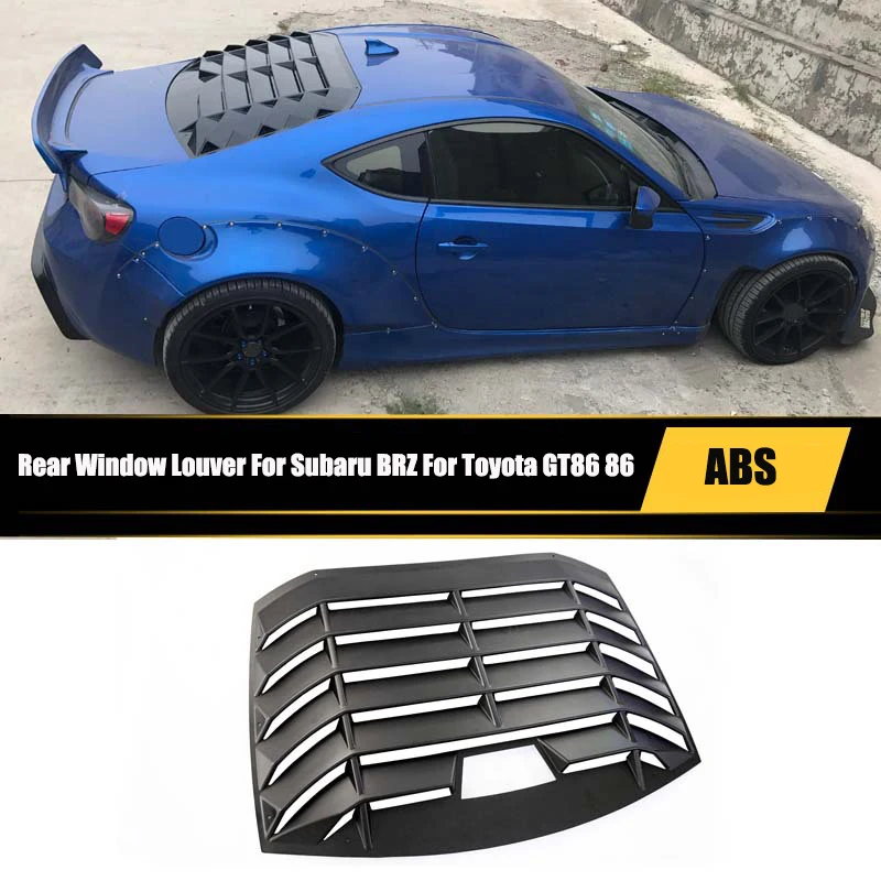 Car Accessories Rear Window Louver Top Wing Spoiler Panel Air Outlet Diffuser Shutter Frame For Subaru BRZ For Toyota GT86 86