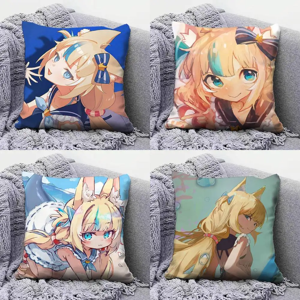 

Sameko Saba C-Cute VTuber Home Sofa Cushion Covers and Aecorative Custom Pillow Covers