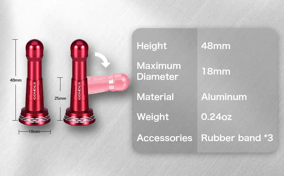Gomexus Angelrollen Ständer Faltbar für Shimano Vanquish Stella Daiwa Exist 19 Certate LT 1000 - 4000 Spinnrolle Schutz 48mm Metall – Detail 3