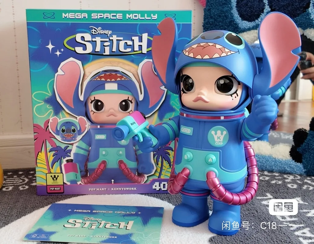 New Genuine Limited Edition Mega Space Molly Stitch 400% Action Figure Lilo Stitch Room Decoration Collectible Toy Surprise Gift