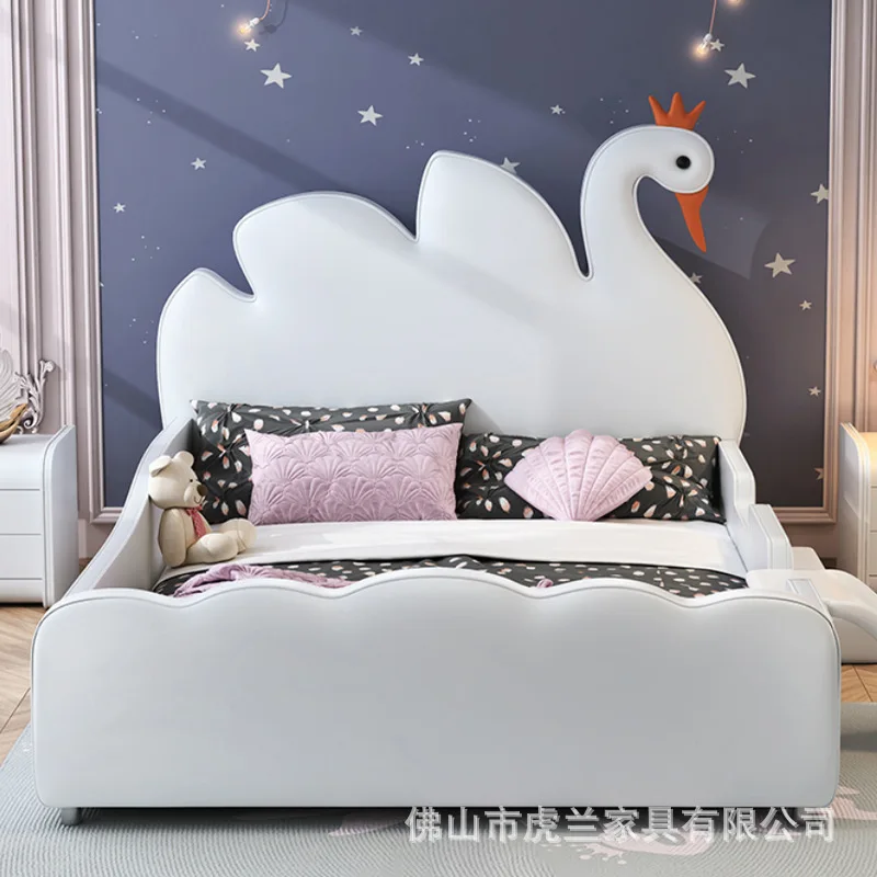 Children's furniture slide children's bed card bed children's single bed 1.35m double bed 1.5m boy's and girl's bed