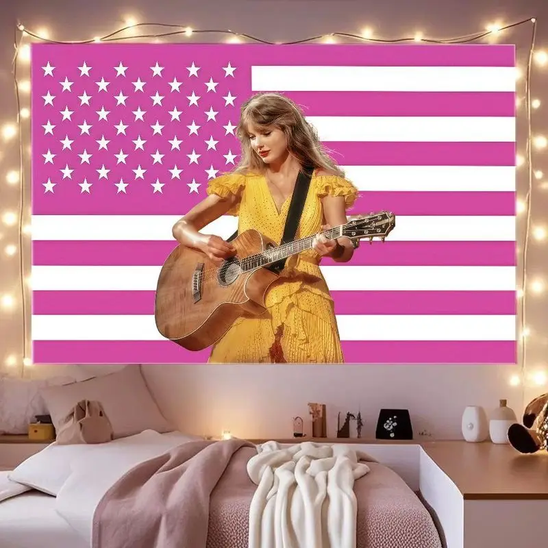 VIKAMA American Flag Theme Tapestry Star Bedroom Background Wallpaper Room Decoration Home Decoration